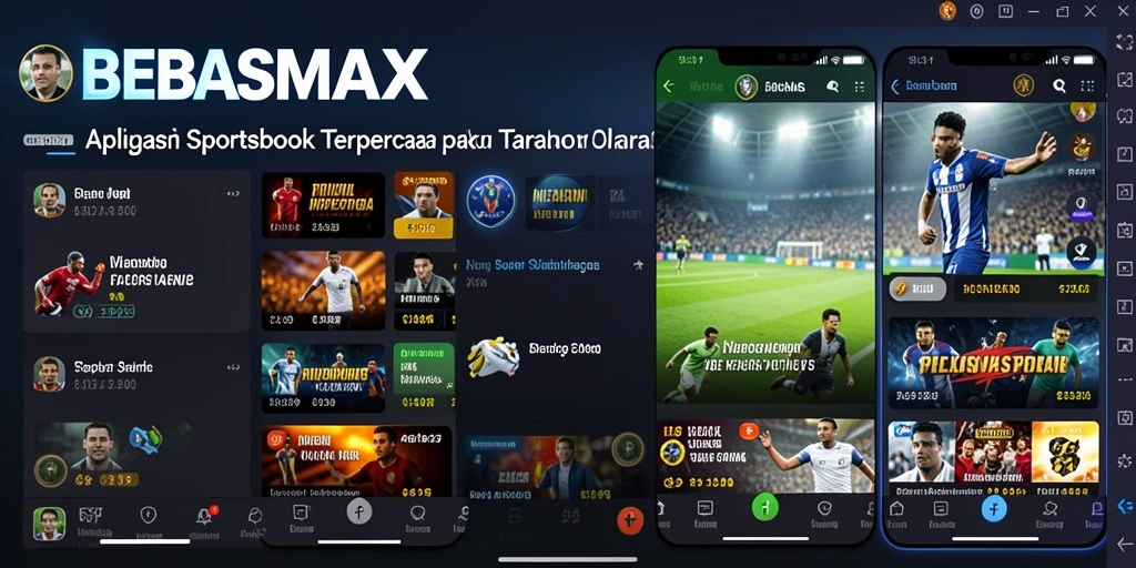 Tangkapan layar BEBASMAX menunjukkan antarmuka dan opsi taruhan yang dinamis.