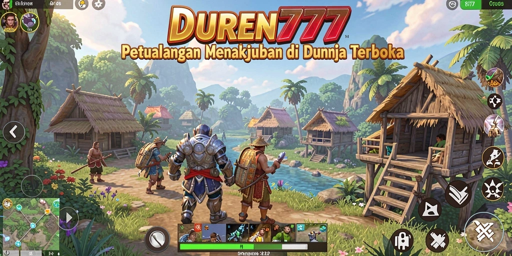 Tampilan gameplay DUREN777 yang penuh petualangan di dunia terbuka.