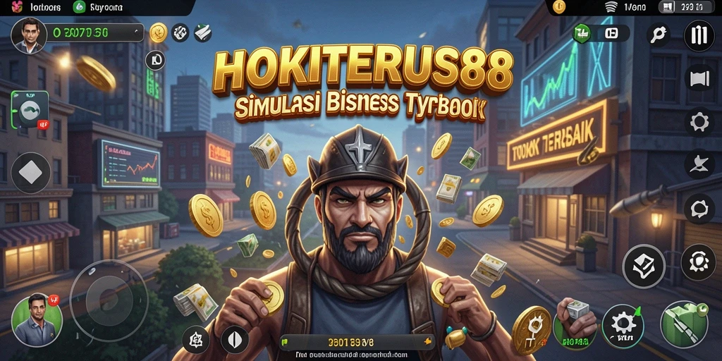 Tangkapan layar HOKITERUS88 menampilkan aksi seru dalam membangun bisnis.