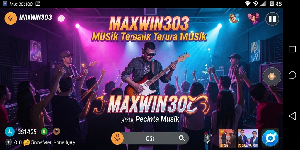 Tampilan utama MAXWIN303 dengan gameplay musik yang menawan.