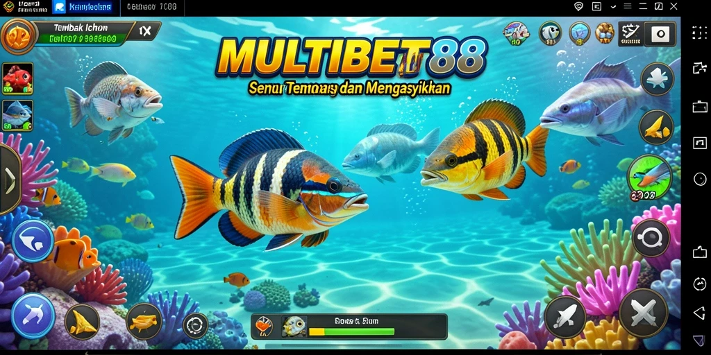 Tampilan gameplay yang seru dalam MULTIBET88 Tembak Ikan.