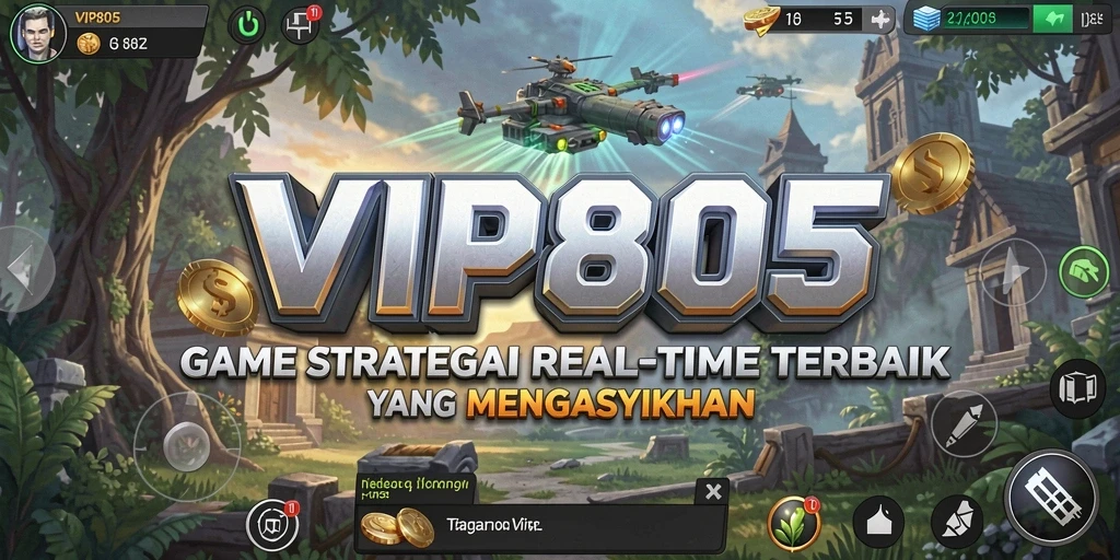Menampilkan pertempuran intens dalam gameplay SLG VIP805.